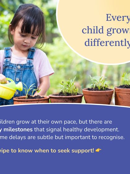 Every child grows differently and at their own pace. While there are key milestones that signal healthy development, some delays can be subtle but important to recognize. We are here to help you understand when to seek support.