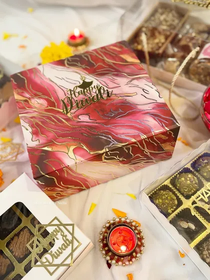 A snapshot of my entire Diwali 2025 collection, showcasing the variety of boxes and hampers I've created for the festive season.