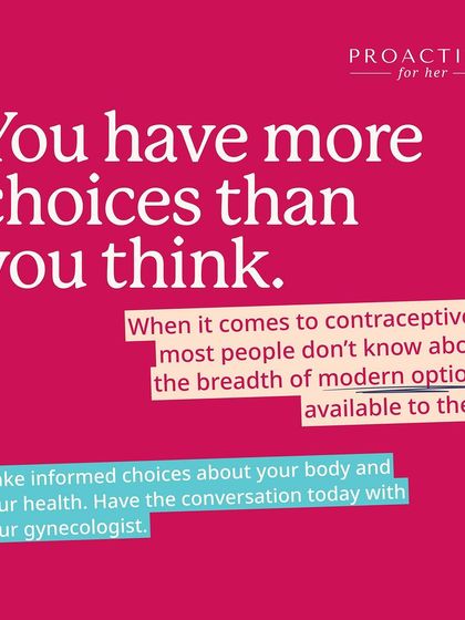 You have more choices than you think when it comes to contraceptives. Have the conversation with your gynaecologist to make an informed choice.