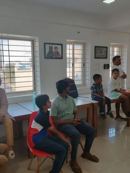 A candid shot of students and parents during our certificate ceremony, listening to the closing remarks.