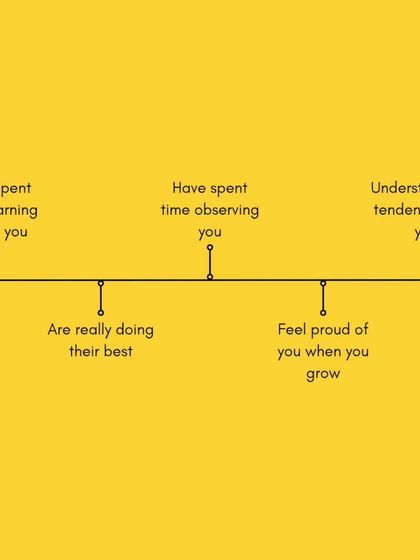 A good teacher spends time learning about you and observing your tendencies. They are doing their best, and they feel proud of you when you grow.