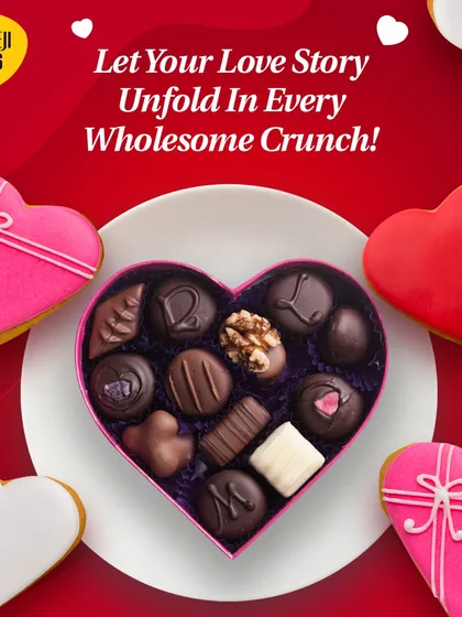 If you want to gift something a little different, my gourmet chocolate boxes are a great choice. This heart-shaped box is filled with an assortment of dark, milk, and white chocolates, perfect for Valentine's Day or any romantic occasion.