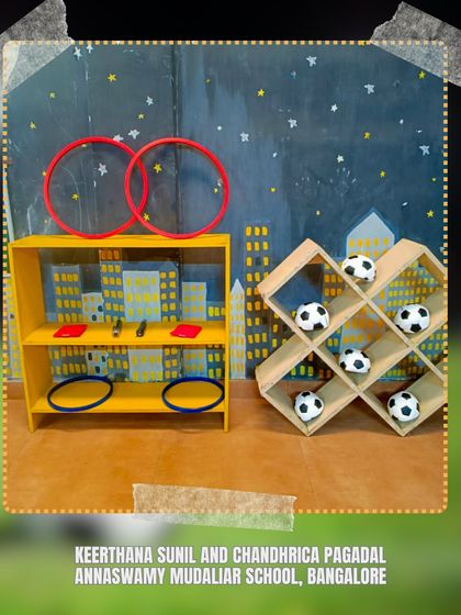 A prepared environment for Montessori Sports, created by our course participants. This setup at Annaswamy Mudaliar School in Bangalore shows how simple, accessible materials can be arranged to encourage purposeful movement and skill development.