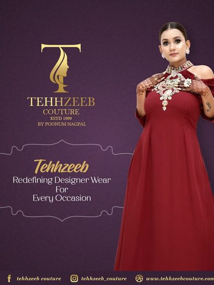 Redefining designer wear with this stunning maroon gown. The off-shoulder design and intricately embellished neckline make it a perfect choice for any occasion where you want to make a lasting impression.