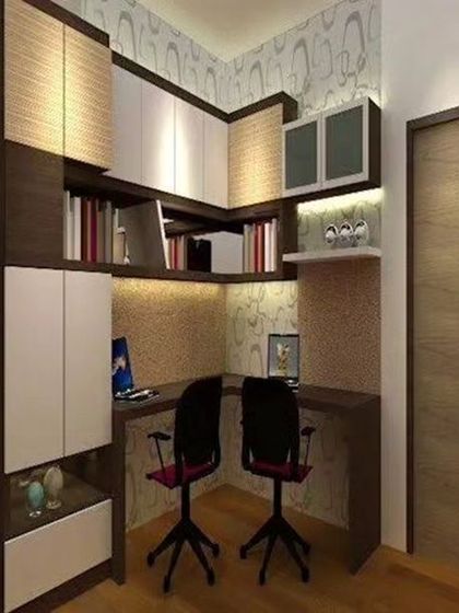 Home Interior - Bedroom & Wardrobe Design Integrated Study & Work Desks photo 8