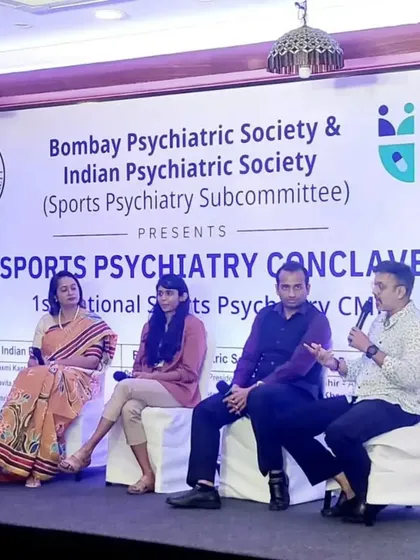 I was honored to be a panelist at the Sports Psychiatry Conclave, discussing the well-being of athletes with other experts in the field.