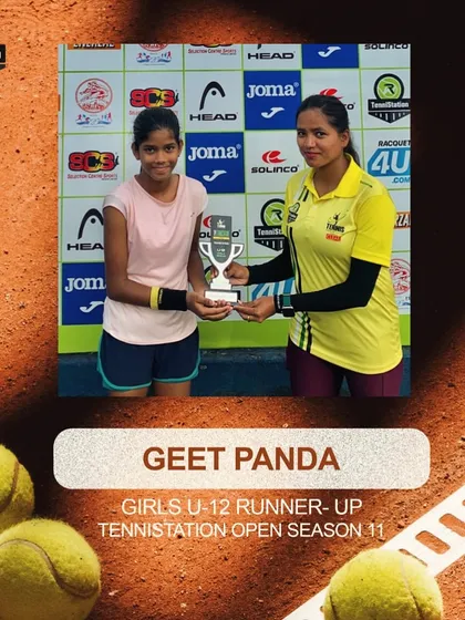 A performance that deserves a standing ovation. Congratulations Geet Panda on securing the U-12 Girls Runner-up at the TenniStation Open Tournament.