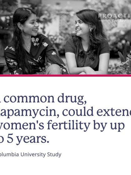 As part of our commitment to evidence-based care, we keep up with the latest research. A recent study suggests a common drug, Rapamycin, could extend women's fertility, showing how science is constantly evolving to offer new possibilities.