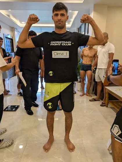 Ready for war. After a disciplined camp and weight cut, Nilesh is prepared to represent the Crosstrain army.