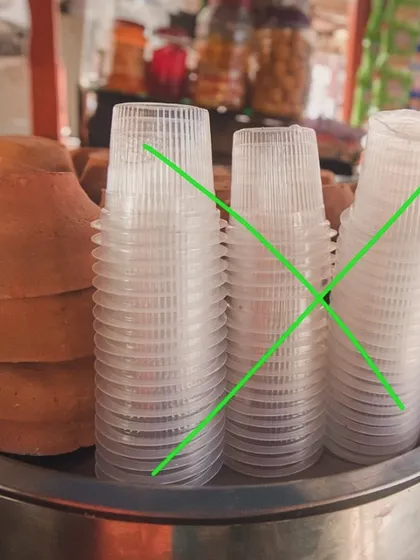 Hidden Plastics in Your Tea. Drinking tea from plastic cups can be a health hazard. A new study in the New England Journal of Medicine linked microplastics to a 4-fold increased risk of heart attack and stroke. Opt for kulhads or other safe alternatives.