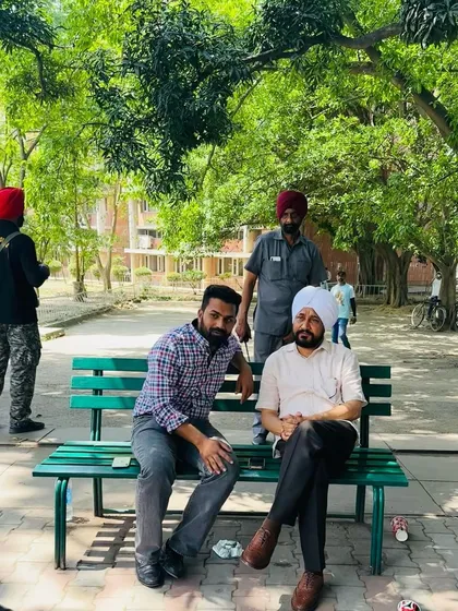 A photograph with former CM Charanjit Singh Channi. It is always insightful to learn from leaders who have served at the highest levels.