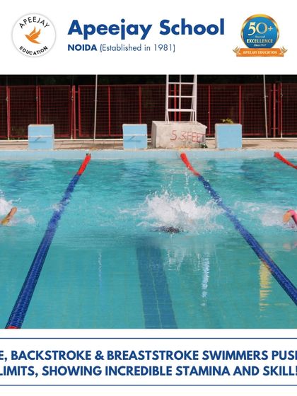 Swimmers in the freestyle, backstroke, and breaststroke events pushed their limits, showing incredible stamina and skill. This image captures the intensity of the race as they power through the water towards the finish line.