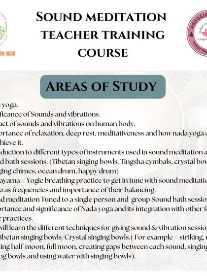 Kalariyogi Shriram - Sound Meditation Teacher Training The Science & Soul of Sound photo 16