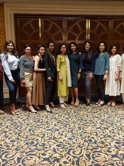 Posing with colleagues after an insightful day of learning. Continuous education is essential in the ever-evolving field of dermatology.