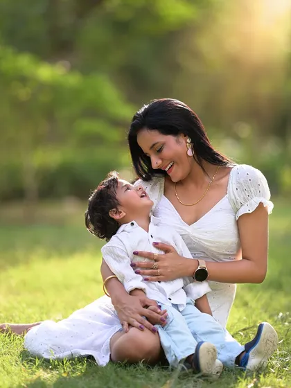 The bond between a mother and child is truly special. In my family photoshoots, I focus on capturing these quiet, tender interactions that showcase the deep connection and love you share.