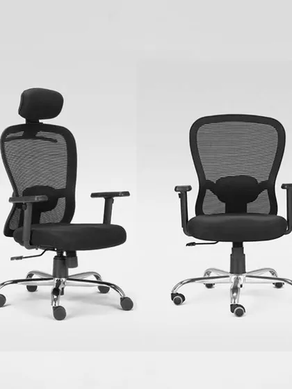 We stock a variety of executive chairs, including high-back and mid-back options to suit different needs and preferences.