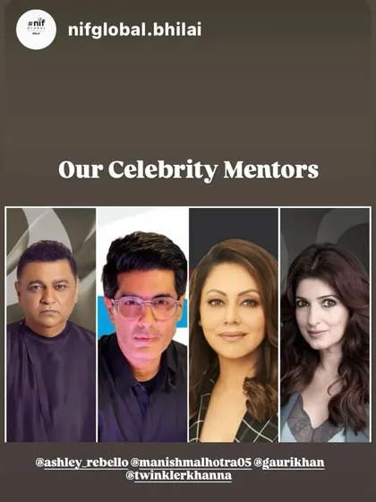 I am proud to be a celebrity mentor for NIF Global alongside industry giants like Manish Malhotra, Gauri Khan, and Twinkle Khanna. When you learn with me, you are learning from a team of the best in the business.
