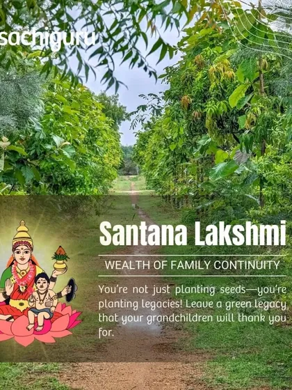 Santana Lakshmi, the wealth of family continuity. You're not just planting seeds; you're planting legacies. Leave a green legacy that your grandchildren will thank you for.