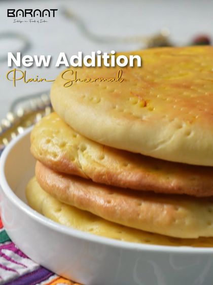 A new addition, our Plain Sheermal is a simple, elegant, and slightly sweet bread, baked to a soft, golden finish.