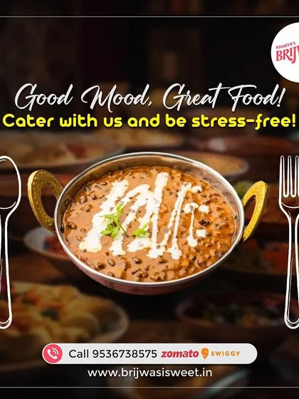 Good mood, great food. This image of my Dal Makhani represents the heart of my catering service: providing delicious, stress-free food that makes your event a success.