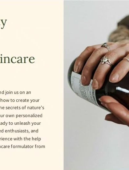 Introducing Green Beauty Essentials, a natural skincare workshop journey. I help you discover the secrets of nature's beauty and create your own personalized products.