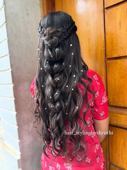 Shruthi - Bridal & Event Hairstyling Modern Styles for Sangeet & Receptions photo 25