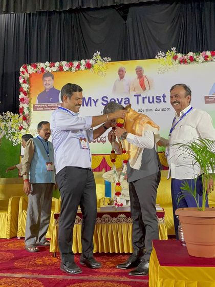 A moment of being honored on stage, a humbling experience that fuels my desire to do more.