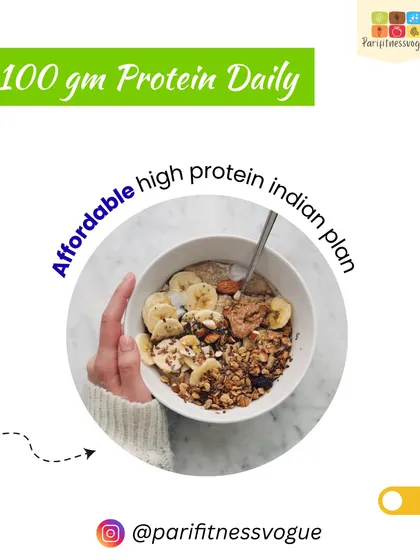 Did you know you can get 100g of protein daily on a budget? This post introduces my affordable high-protein Indian vegetarian plan, using everyday ingredients to help you build muscle and lose fat.