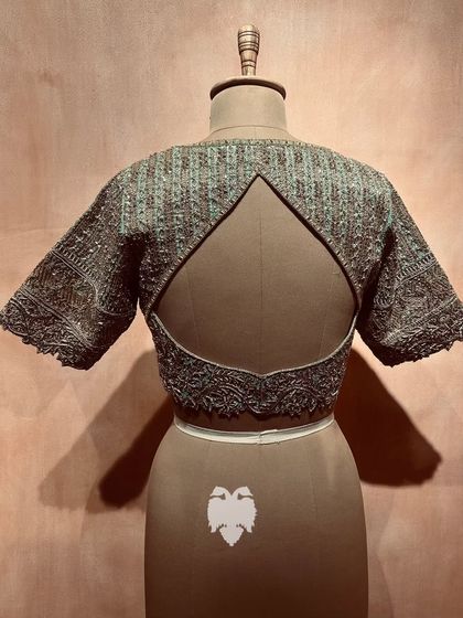 Blouse House by Mahitha Prasad - Custom Blouse Design & Embroidery Reception & Sangeet Glamour photo 15