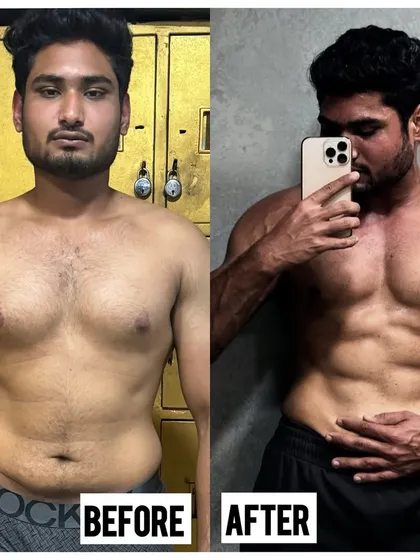 A 100% natural transformation. This client achieved a clean, aesthetic look by shedding fat and building muscle through a well-structured plan. This proves you don't need shortcuts, just consistency and the right coaching.