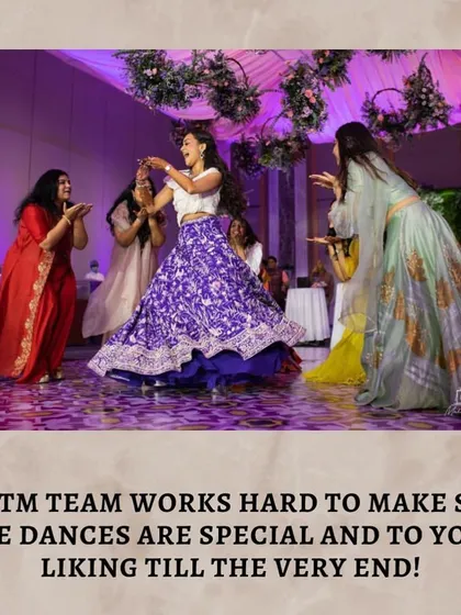 "The TM team works hard to make sure the dances are special and to your liking till the very end!" I am committed to refining every detail until the performance is absolutely perfect for my clients.