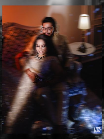 An experimental shot using motion blur to create a dreamy, ethereal effect. This artistic portrait captures the feeling and energy of the moment rather than just a static image.