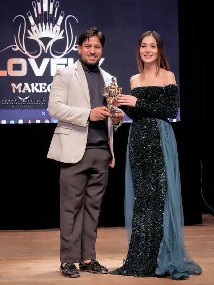 I was honored to receive the Best Photography Award from celebrity Sara Khan. This recognition is a testament to my dedication to delivering exceptional quality and artistry in every shoot.