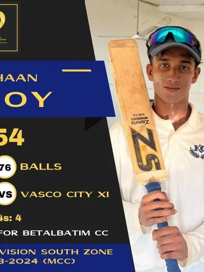 Another match-winning knock from Ishaan Roy, this time in Goa.