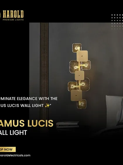 The Ramus Lucis Wall Light is an exquisite blend of art and illumination. This branch-like fixture with textured squares adds a touch of elegance and warmth to a bedroom wall.