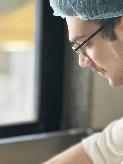 A chef focused on his craft. We want to give a huge shout-out to anyone following their dream, who loves food and respects ingredients.