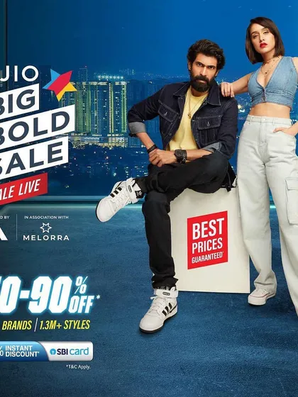 Styling a major campaign for a leading fashion destination like Ajio with Rana Daggubati. The goal was to create an accessible yet stylish look, pairing a classic denim jacket with a pop of color to reflect the brand's bold energy.
