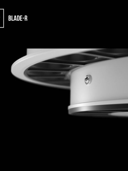 A close-up detail of our new Blade R lighting tool. This fixture features miniaturized individual lenses and offers dual adjustability, providing multiple light sources and powerful, anti-glare illumination from a single modular unit.