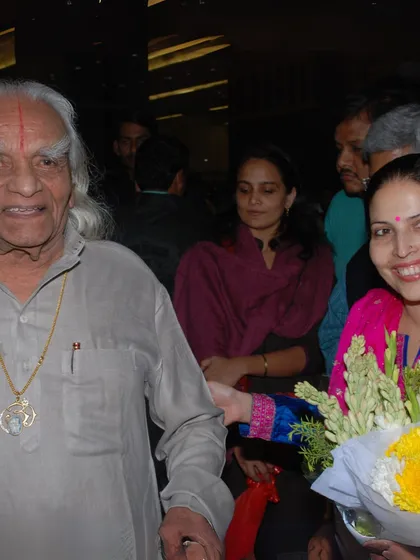 These are precious moments shared with my Guru, the legendary B.K.S. Iyengar. Each image is a reminder of the profound gratitude I have for his teachings and the honor of being his student.
