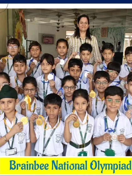 The full group of Mental Maths (Group 1) winners from DPS Agra, a testament to the school's strong focus on academics.