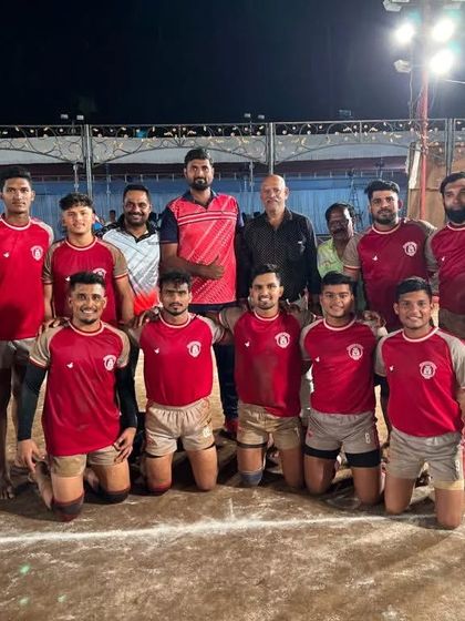 Our team after reaching the finals of the Mumbai district championship, a result of relentless training.