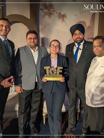 Our team posing with the Gold award for “Catering Company of the Year” at The Gourmet Fest 2025. A reflection of our passion for culinary excellence and heartfelt service.