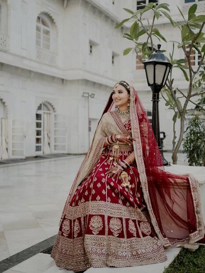 Classic Red & Maroon Bridal Looks photo 31