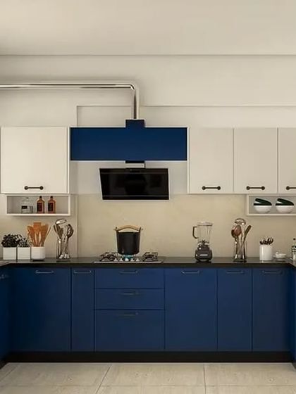 Modular Kitchen - Modular Home Interiors Efficient L-Shaped & U-Shaped Kitchens photo 14