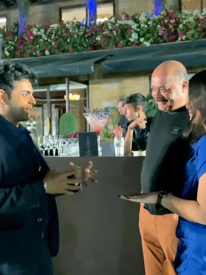In conversation with the legendary Anupam Kher at a Lamborghini event. It’s always a pleasure to connect with fellow artists and share moments of wonder.