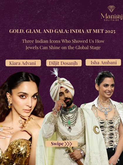 Gold, glam, and the Gala. I was so inspired by the three Indian icons who showed the world how our jewels can shine on a global stage at the Met Gala.