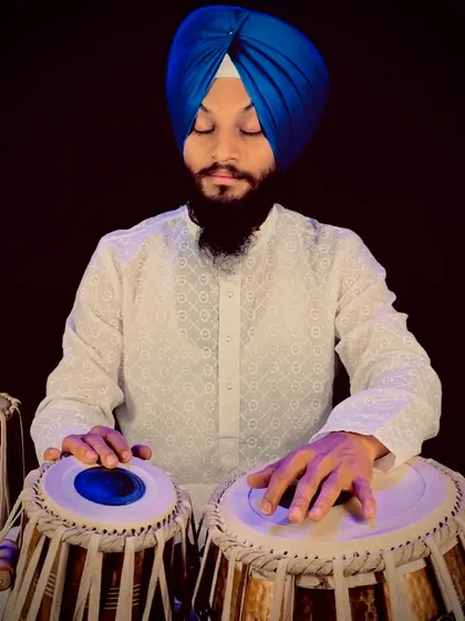 In a state of meditation with my instrument. Sincere practice helps me lose all fear and dedicate myself completely to the music.