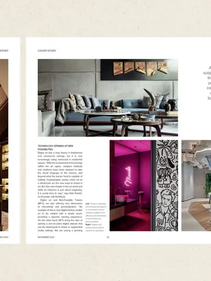 Our insights on the transformative power of art in the luxury property market, as featured in CW Property magazine. The article explores how curated art and craft elevate property design.