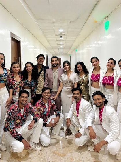 Backstage with our amazing performers after a successful show. This is our team, our family, and we are so grateful for every single one of them.