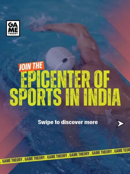 We are building the epicenter of sports in India. This is your invitation to learn, book, and play with us. Experience AI-powered tracking, gameplay replays, and world-class facilities for football, badminton, swimming, and more.